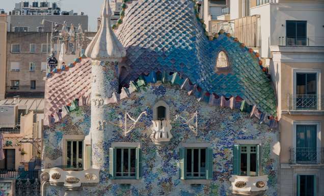 casa batllo's blue exterior