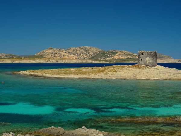La Pelosa beach in Sardinia, Italy