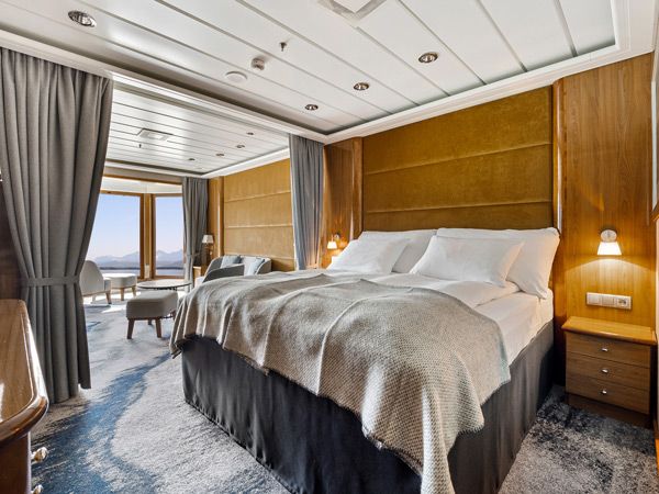 an expedition suite onboard MS Trollfjord