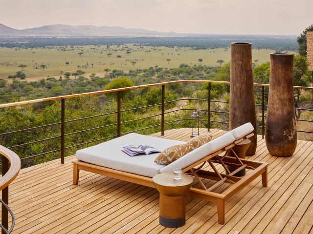 scenic savannah views from Laba Grumeti Art Lodge
