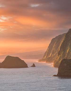 Pololu Sunrise on the island of hawai'i