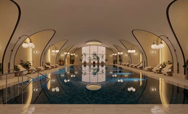 Six Senses London magnesium pool