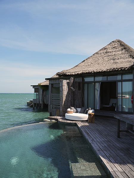 overwater villas at Song Saa