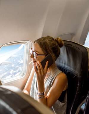 voice call on plane