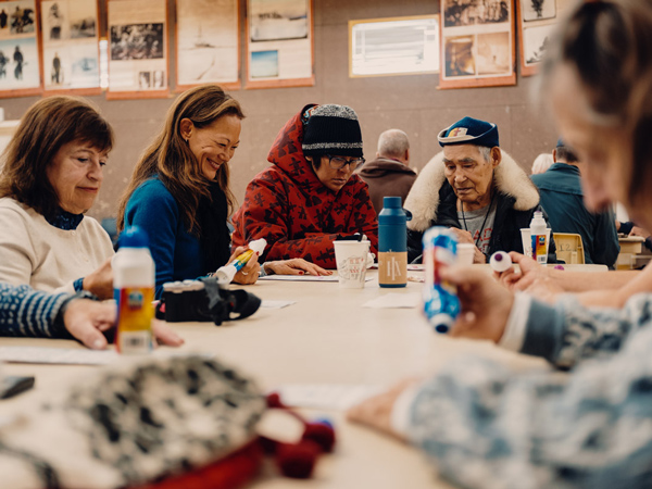 Bingo with the locals in Gjoa Haven 