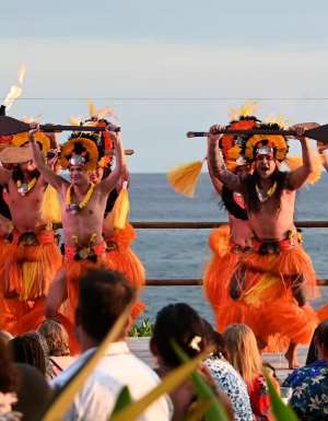 Voyagers of the Pacific lū‘au at the Royal Kona Resort