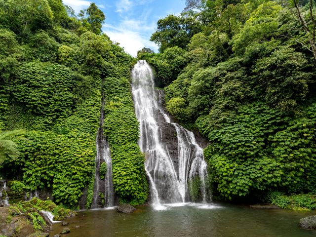 Banyumala Twin Waterfall in Northern Bali