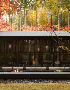the Living Pavilion at Aman Kyoto