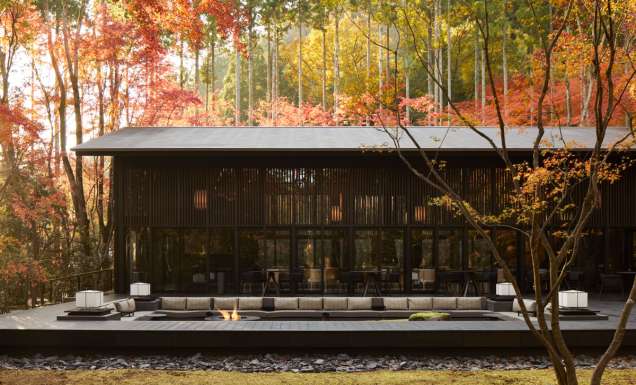 the Living Pavilion at Aman Kyoto