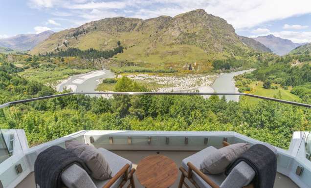 a Superior Shotover View Room at the Coronet Ridge Resort in Queenstown, New Zealand