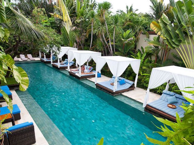 the pool at The Elysian in Seminyak