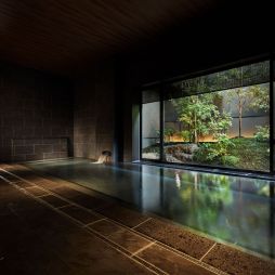 the onsen bath at Yuen Bettei Daita Tokyo