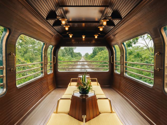 the Observation Car, Eastern & Oriental Express, A Belmond Train, Southeast Asia