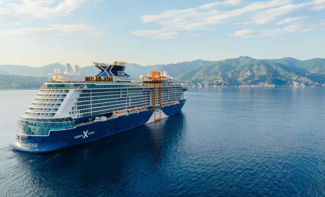 Celebrity Cruises ship at sea