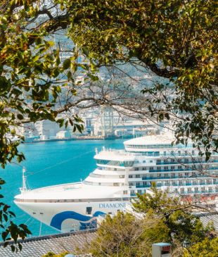 This cruise along Japan’s coast visits volcanoes, temples and atomic bomb sites