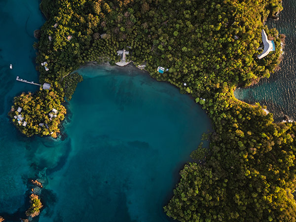 islas secas aerial