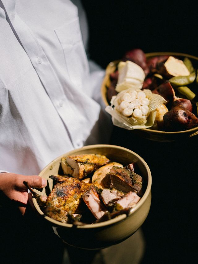 dishes served at PUQIO by Andean