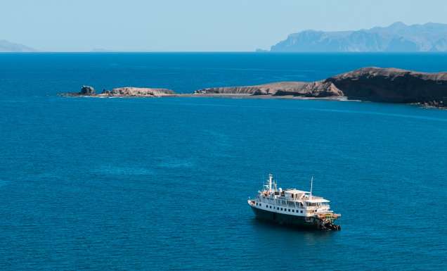 UnCruise Adventures ship in Baja California