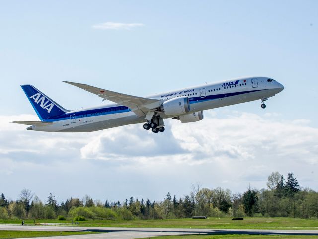 ANA Aircraft taking off