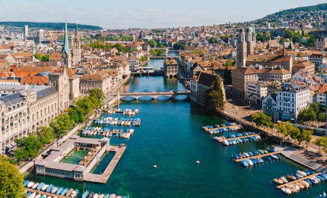 Zurich city by day