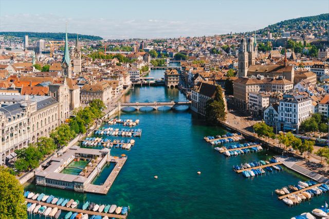 Zurich city by day
