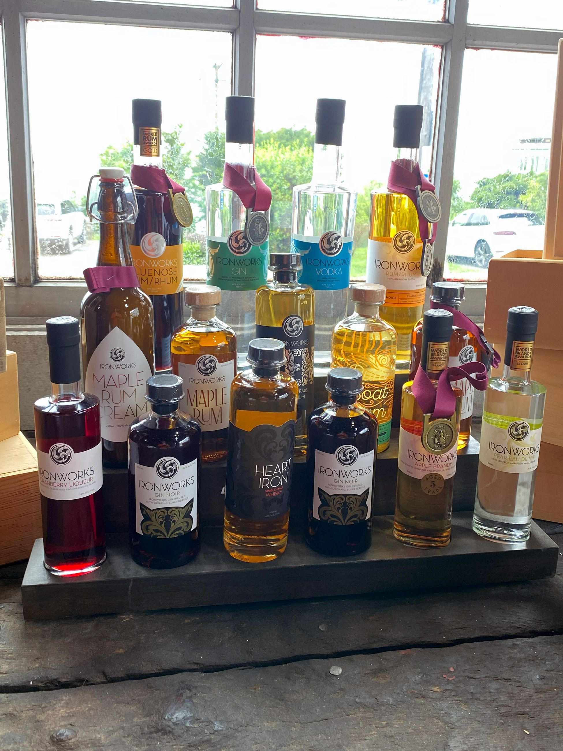 Ironworks Distillery spirits and liqueurs