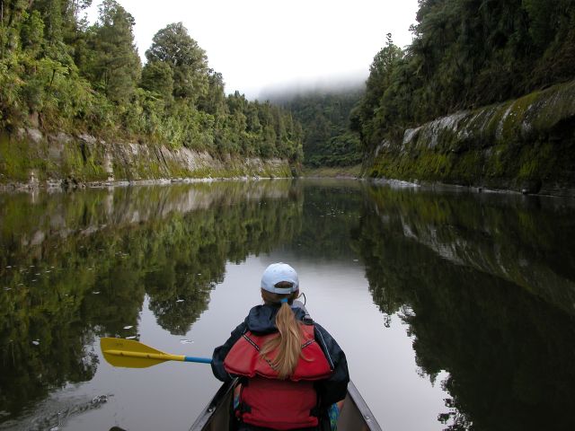 kayaking on the Whanganui River, New Zealand