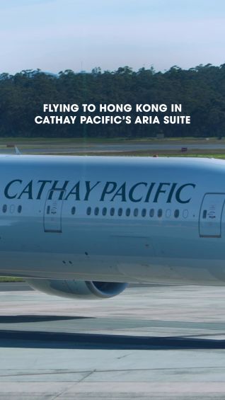 Flying to Hong Kong in Cathay Pacific’s Aria Suite
