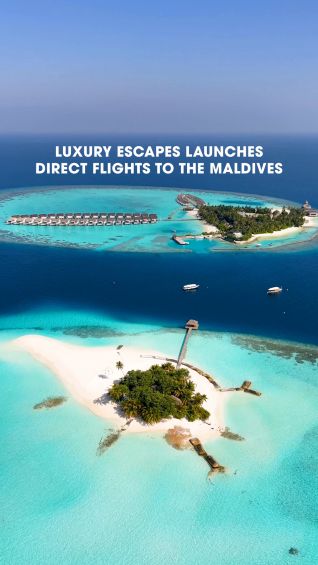 Luxury Escapes launches direct flights to the Maldives