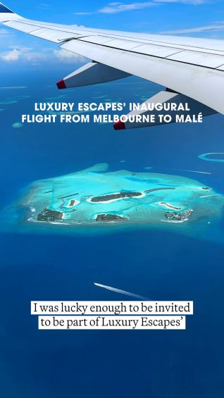 Luxury Escapes’ inaugural flight from Melbourne to Male