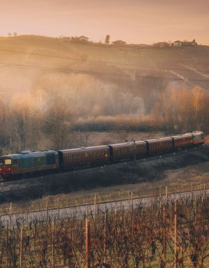 train in italy's piedmon region