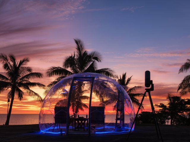 stargazing dome at Fiji Marriott Resort Momi Bay