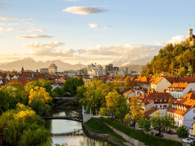 Panorama of Ljubljana, Slovenia, Europe