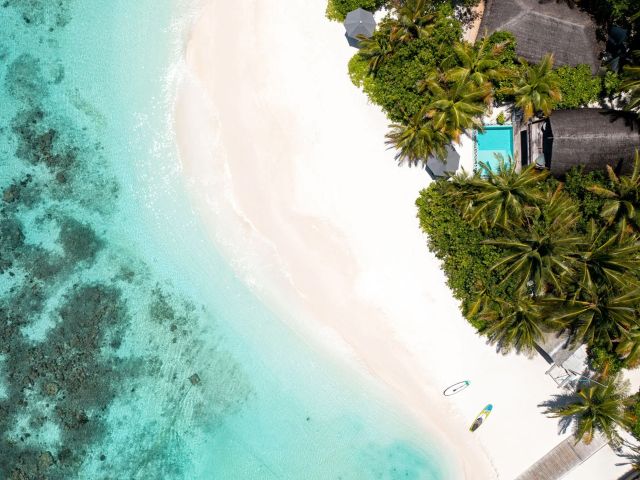 Kandolhu Maldives (North Ari Atoll) from above