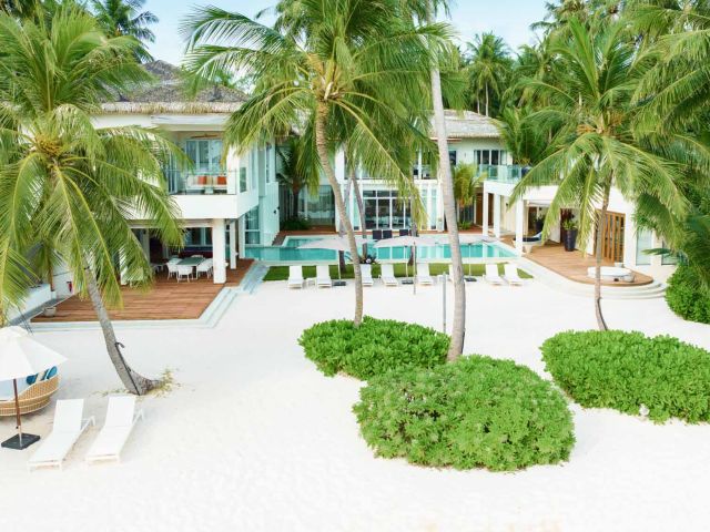 the Amilla Estate beachfront mansion