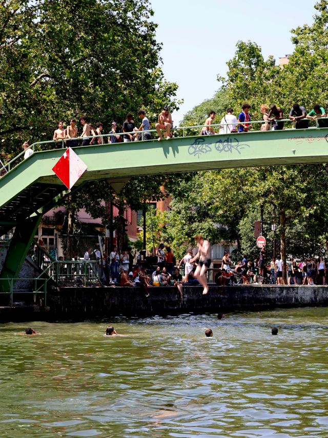 the Canal Saint-Martin, 10th Paris arrondissement
