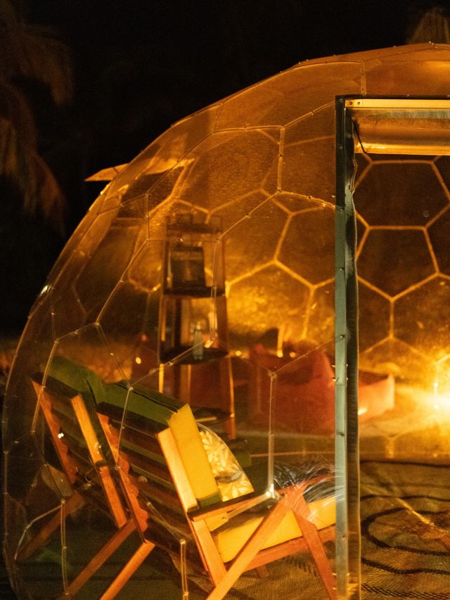 inside the stargazing dome at Fiji Marriott Resort Momi Bay