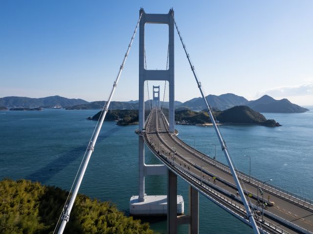 Shimanami Kaido Bridge in Japan