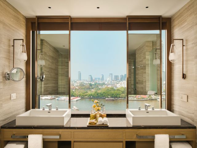 panoramic river view at Capella Bangkok