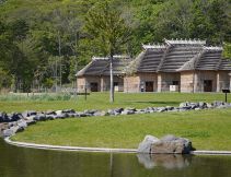 traditional Ainu village at Upopoy japan