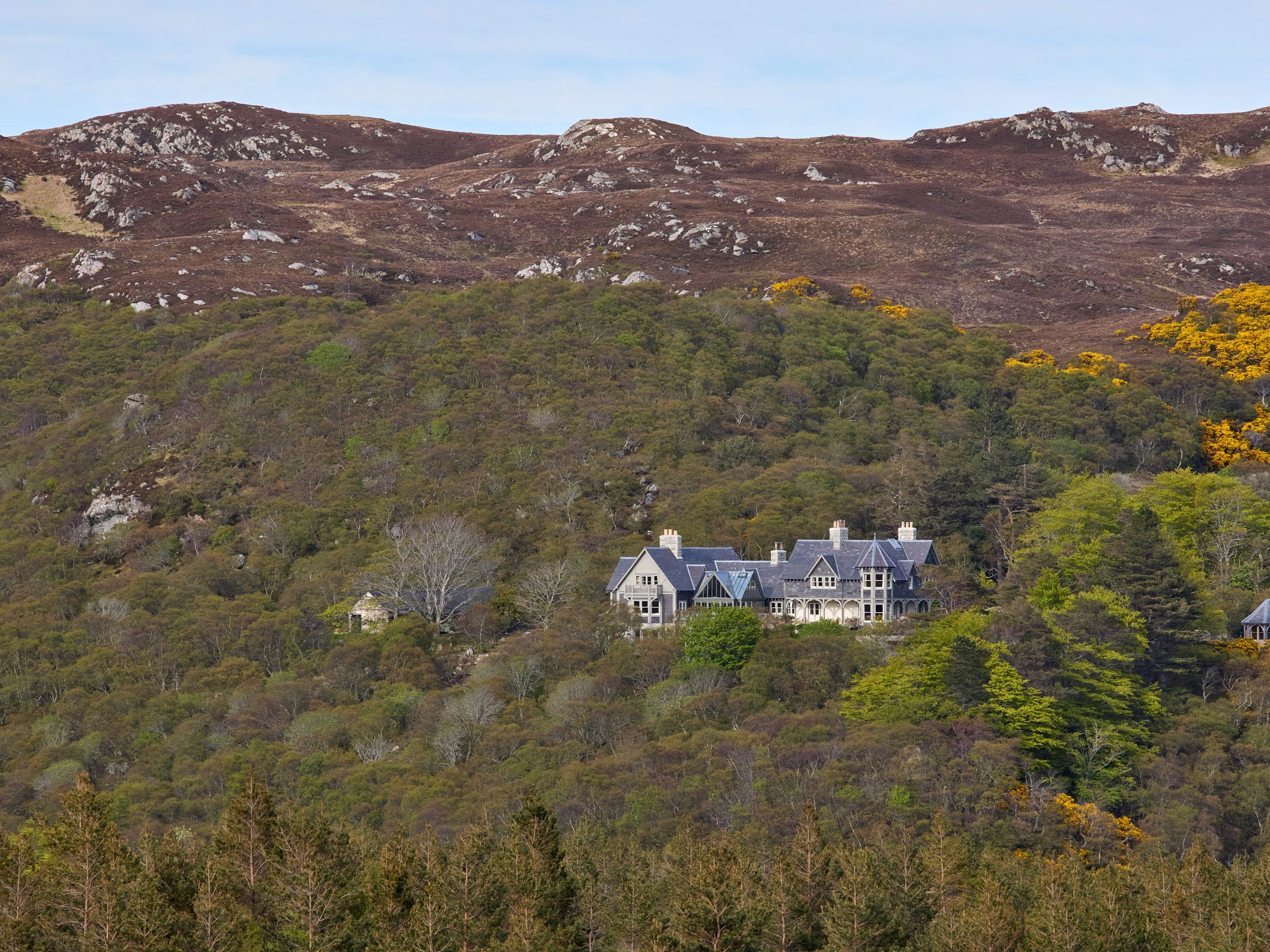 the mountain landscape at Hope Lodge Scotland.
