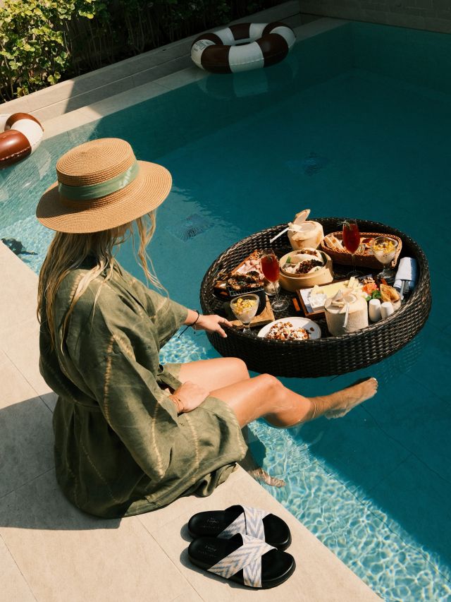 Kimpton Kitalay Samui floating breakfast in private villa pool