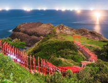 Motonosumi-inari shrine in Yamaguchi prefecture in Japan Chugoku region