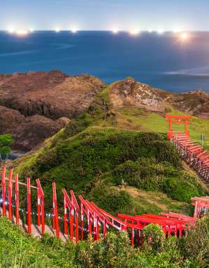 Motonosumi-inari shrine in Yamaguchi prefecture in Japan Chugoku region