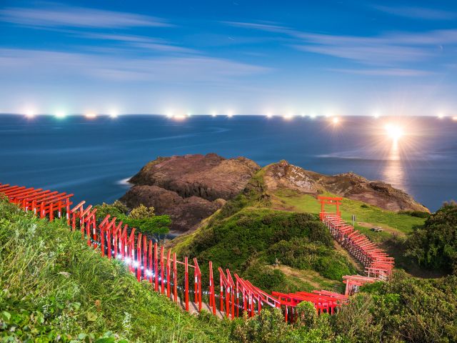Motonosumi-inari shrine in Yamaguchi prefecture in Japan Chugoku region