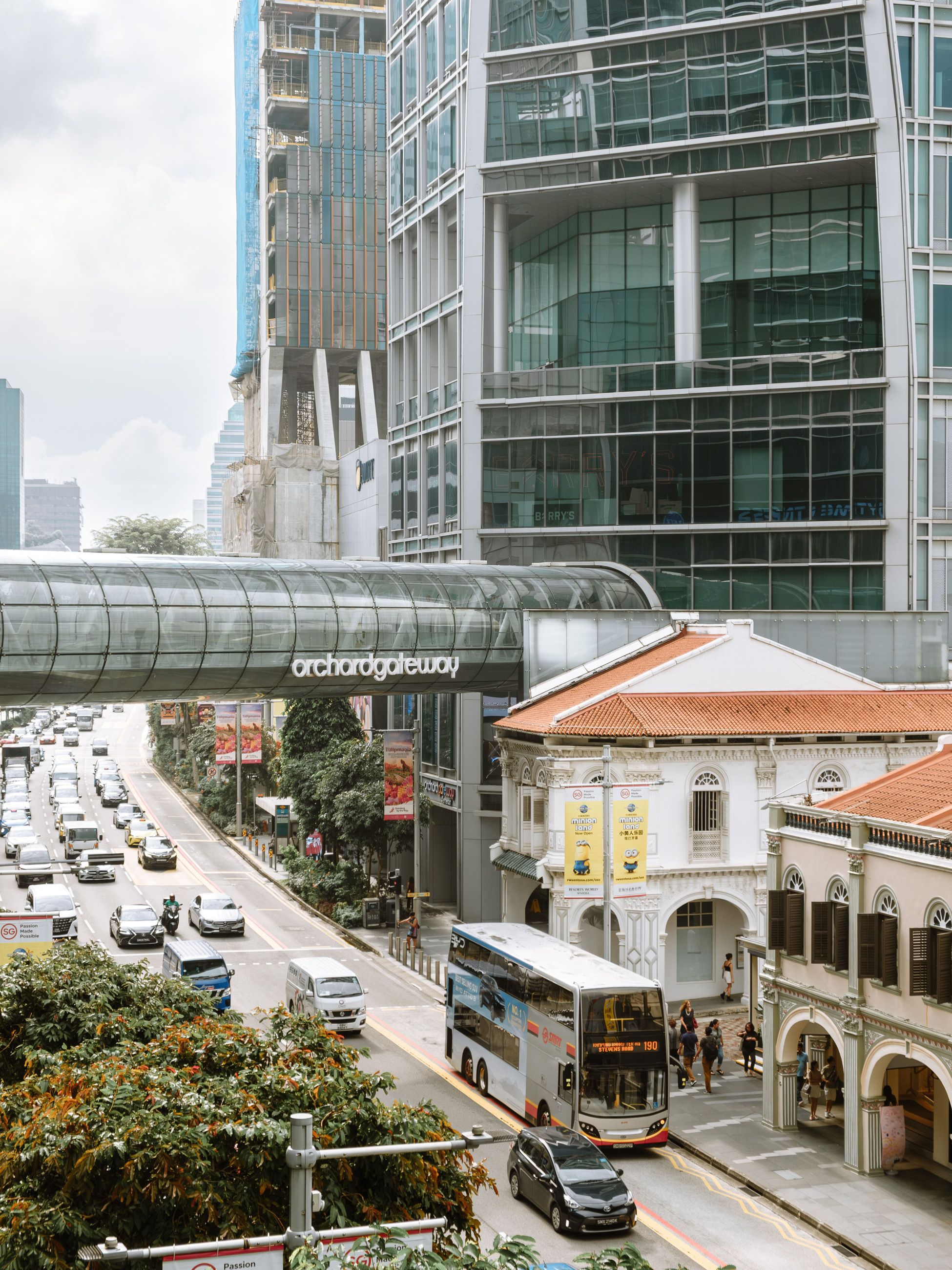 Orchard Gateway glass bridge, Singapore