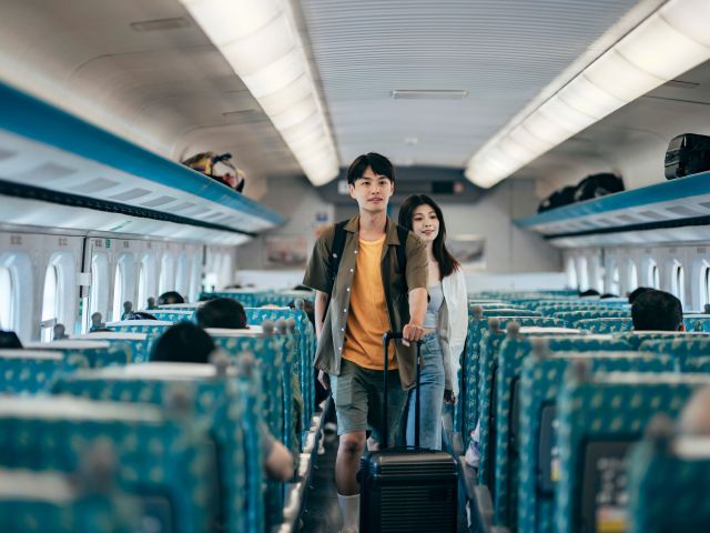 onboard the Taiwan High Speed Rail