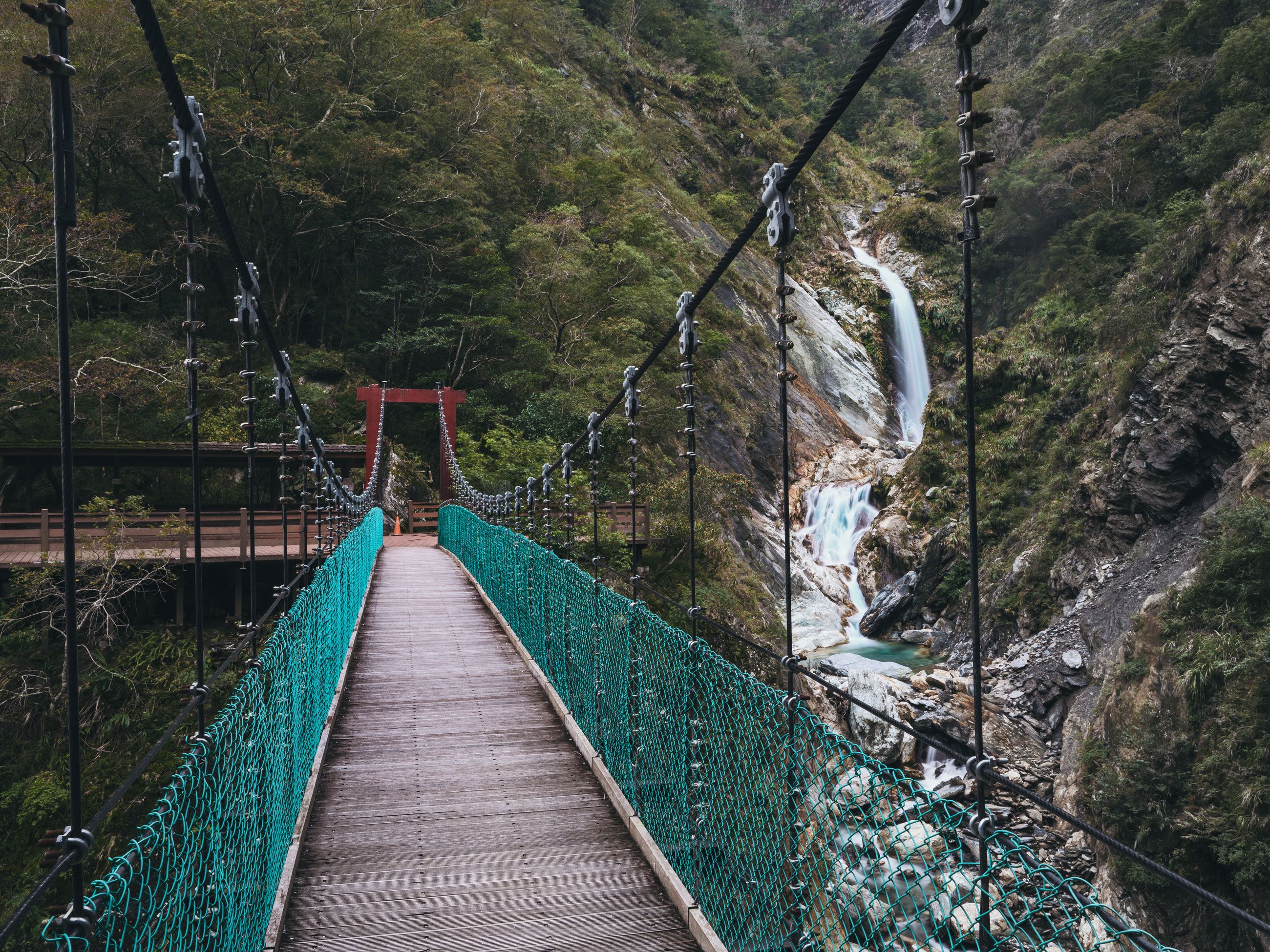 Suspension bridge in Taroko National Park