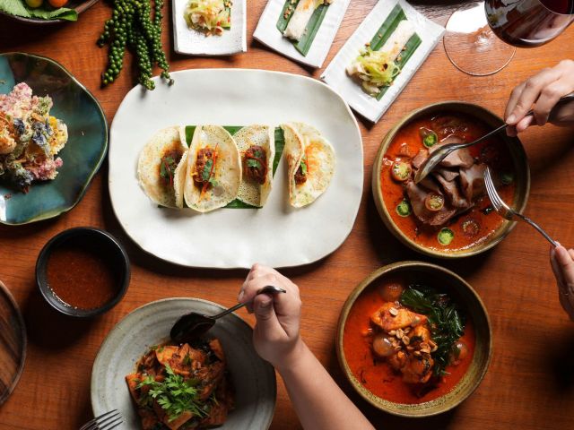 Thai dishes at nahm, Bangkok