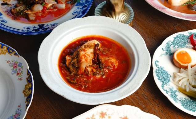 Thai dishes at Aksorn, Bangkok